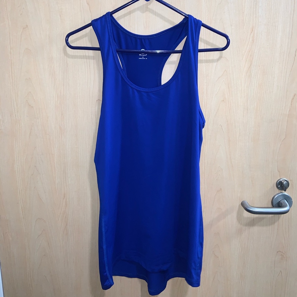 Champion workout tank top. Blue size M
